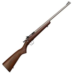 Crickett Wood Stock Compact Walnut/Stainless Bolt Action Rifle - 22 Long Rifle - 16.1in